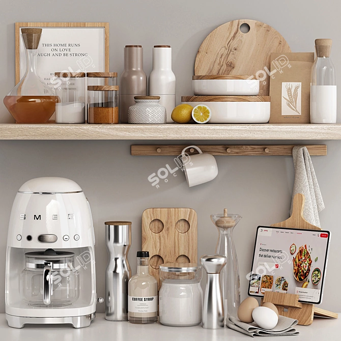 Kitchen Accessories 3D Model Kit 3D model image 4