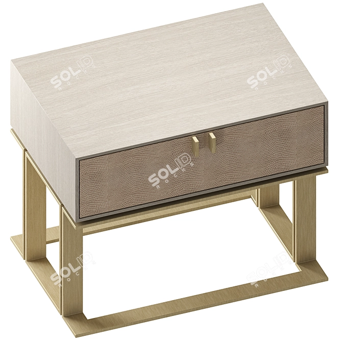 Modern Brisbane Bedside Table: Frato 3D model image 2