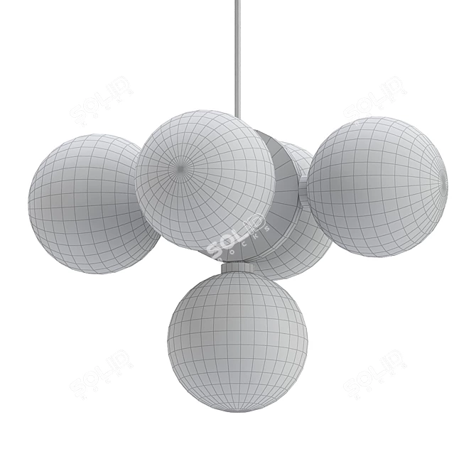 Modern Minimalist Discus 49 Ceiling Lamp 3D model image 2