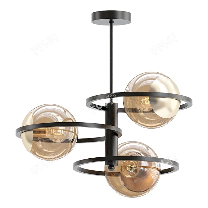 Unique and Elegant Rivoli Pendant 3D Model - SolidRocks.net