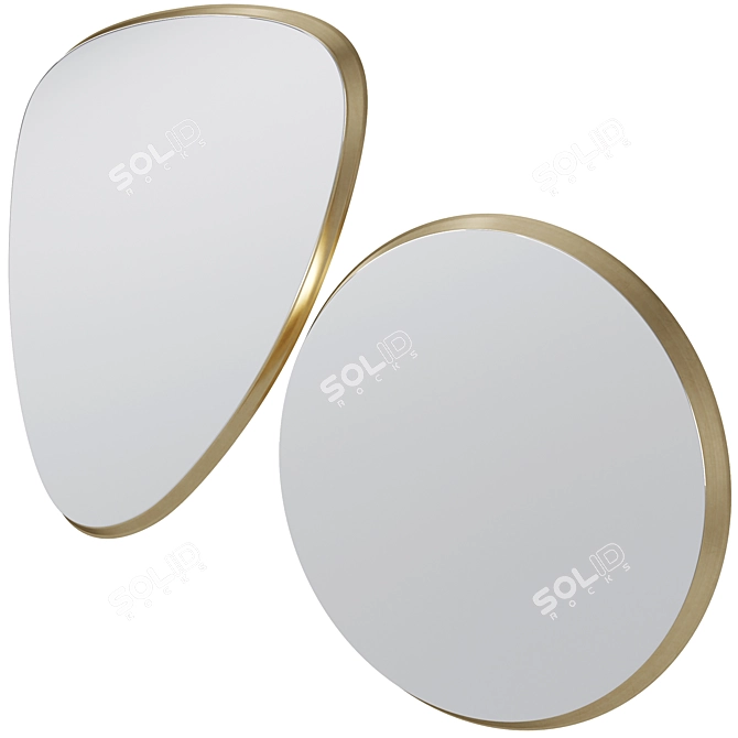 Luxury Jetset Mirror by Kare 3D model image 1