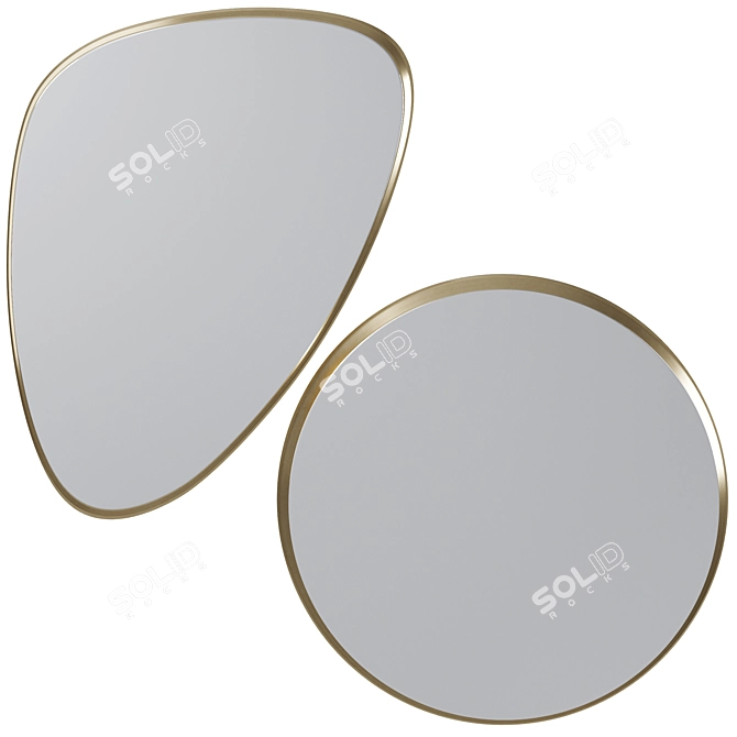 Luxury Jetset Mirror by Kare 3D model image 2