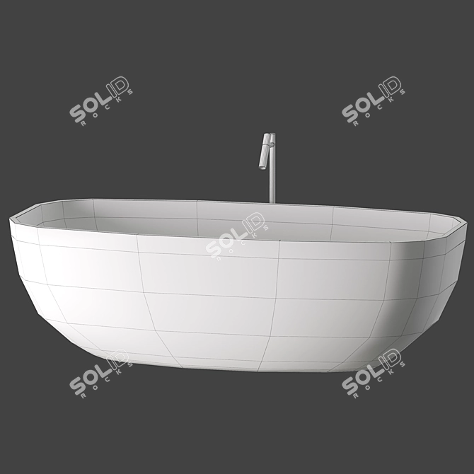 Inbani Temple Bathtub Set 3D model image 4