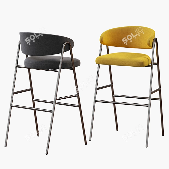 Modern Chia Bar Stool 3D model image 3