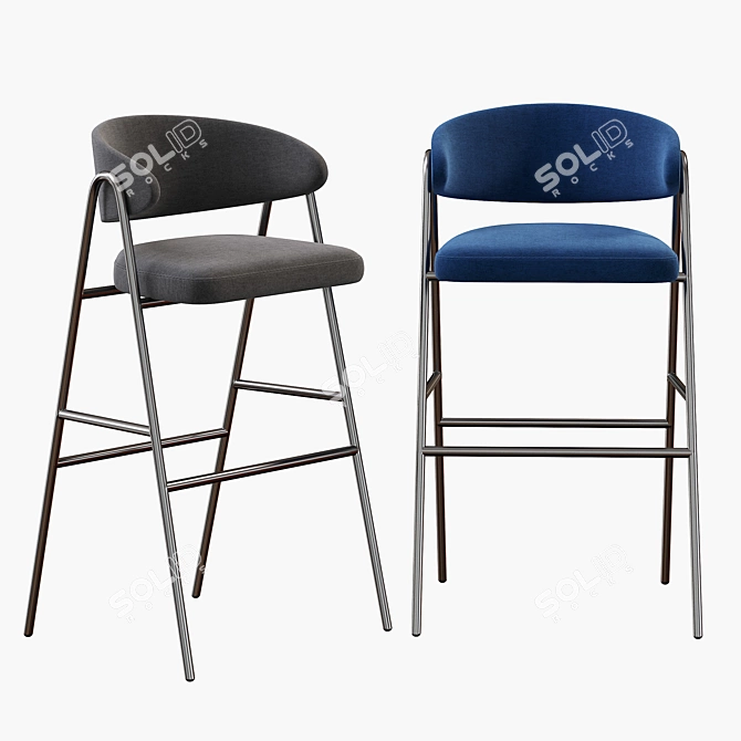 Modern Chia Bar Stool 3D model image 5