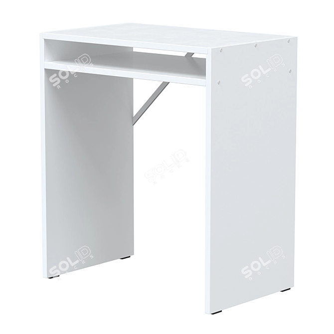 TORALD Writing Desk with Shelf 3D model image 1