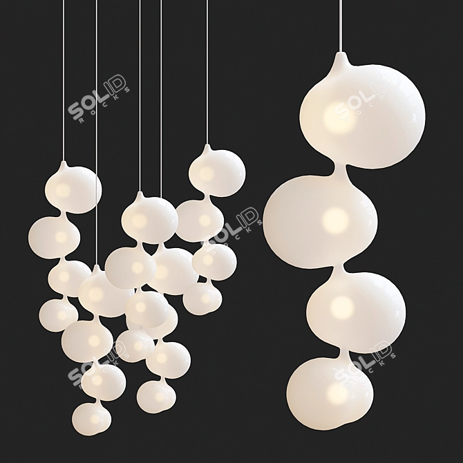  Serendipity 5-Light Suspension Fixture 3D model image 1