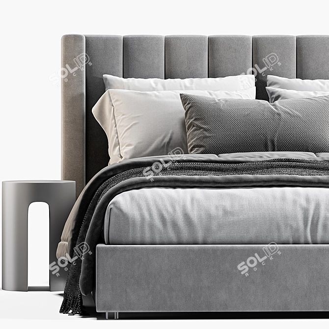 West Elm Shelter Bed 3D Model 3D model image 2