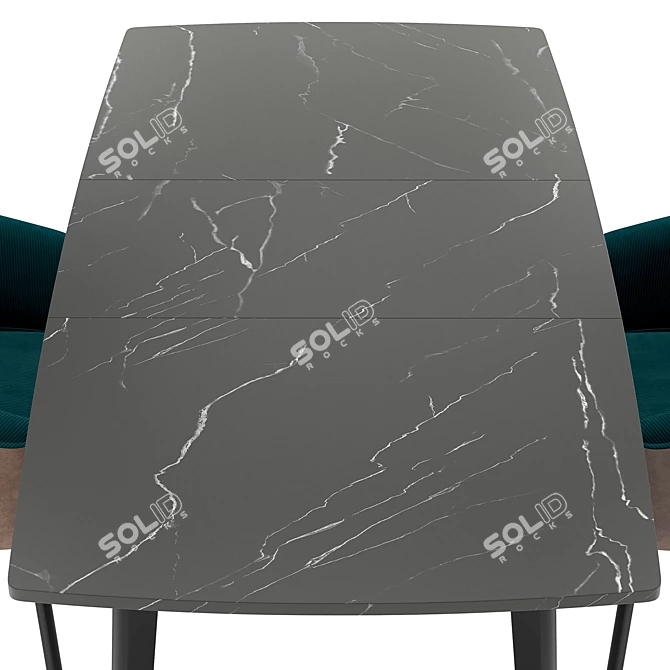 Modern Dining Set Nils & Oslo 3D model image 2