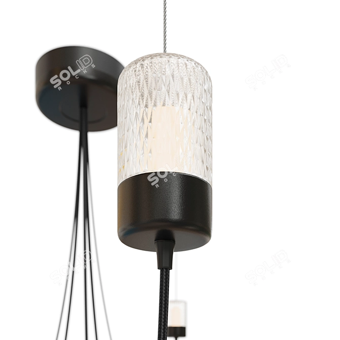 Modern Moooi Gravity Chandelier | Gravity5 & Gravity7 3D model image 3