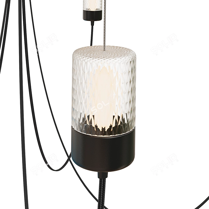 Modern Moooi Gravity Chandelier | Gravity5 & Gravity7 3D model image 4