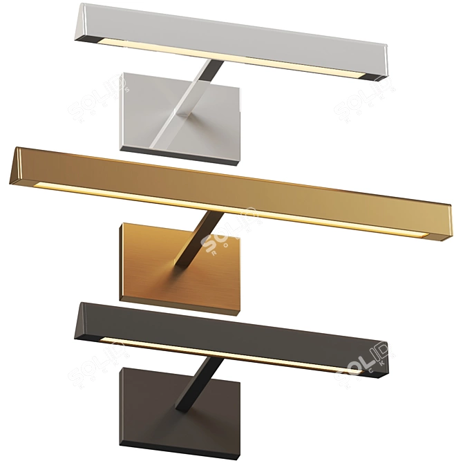 Modern Art LED Picture Light 3D model image 1