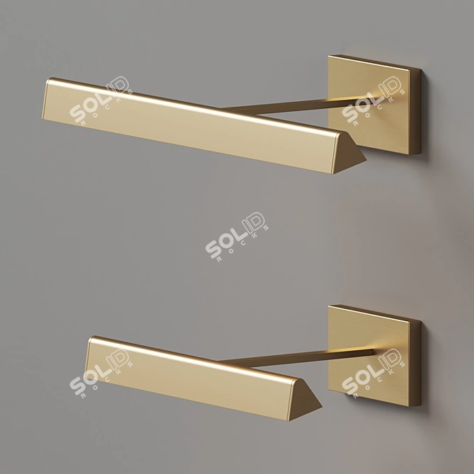 Modern Art LED Picture Light 3D model image 2