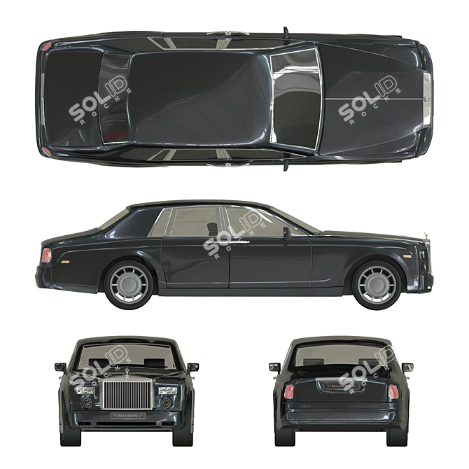  2008 Rolls-Royce Phantom Interior Kit 3D model image 5