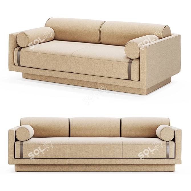 Duvivier Canapes Elsa Sofa, Elegant 3D model image 1