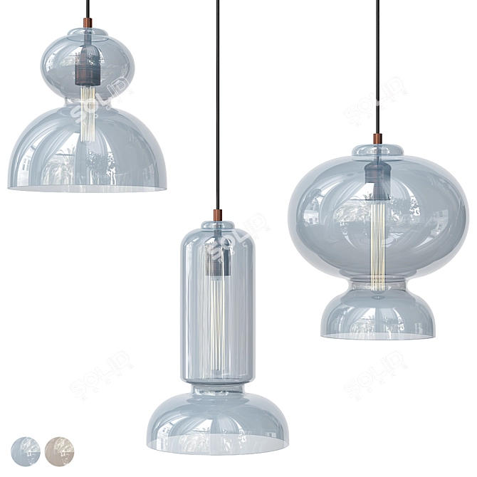 Camber Pendant Light Model 3D model image 1