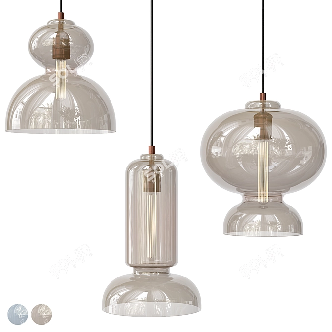 Camber Pendant Light Model 3D model image 2
