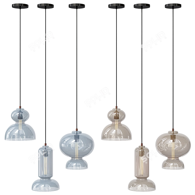 Camber Pendant Light Model 3D model image 4