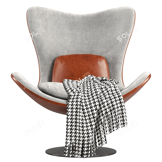 Modern Lounge Armchair with V-Ray Render 3D model image 2