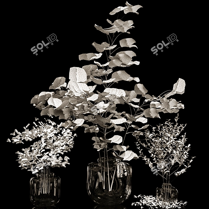 PBR Dried Flowers Render Assets 3D model image 7