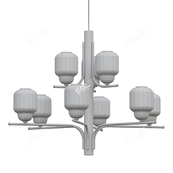 Modern Elegance: TheChandelier 3D model image 2