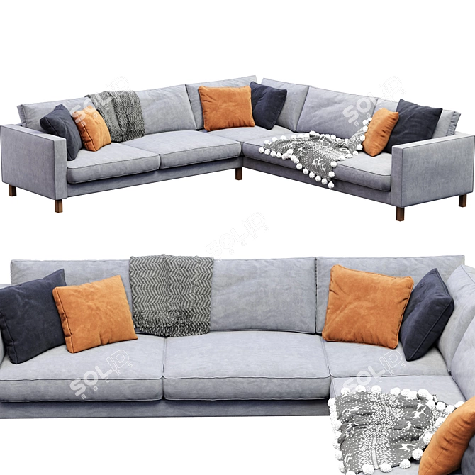 Ikea Karlstad Sofa 2013  Millimeter-Crafted Beauty 3D model image 2