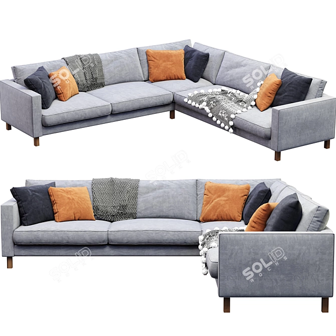 Ikea Karlstad Sofa 2013  Millimeter-Crafted Beauty 3D model image 3