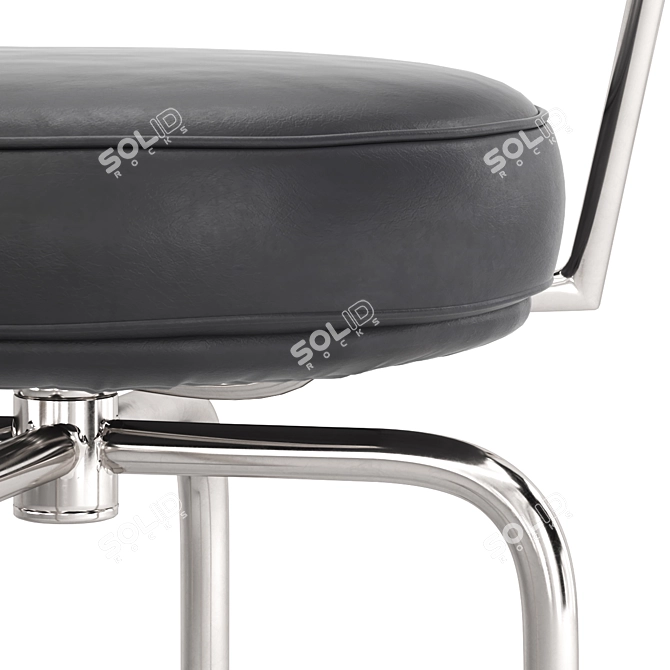  Sleek Cassina LC7 Swivel Chair 3D model image 3