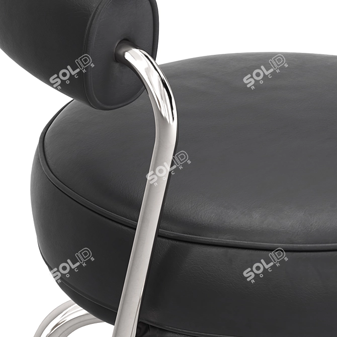  Sleek Cassina LC7 Swivel Chair 3D model image 4