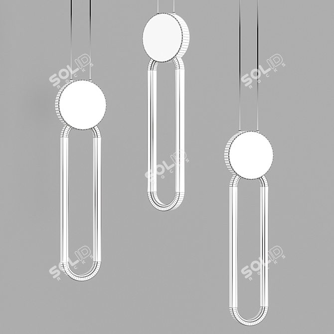 Manchester LED Pendant Lamp 3D model image 2