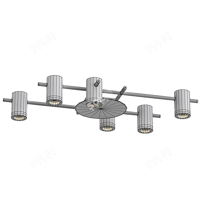 Modern Ceiling Light Fixture Design 3D model image 2