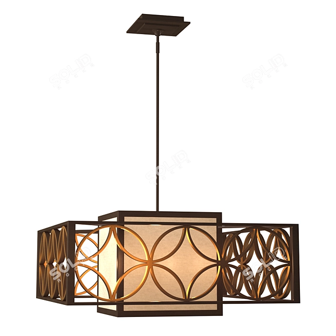 Feiss Pendant Light Fixture FE-REMY-P-B 3D model image 1