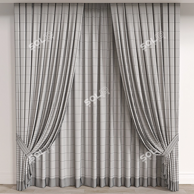 Vray Corona Curtain 3D Model 3D model image 3