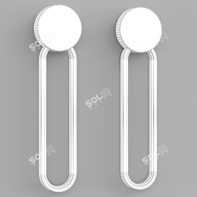 Modern LED Wall Light Manchester 3D model image 2