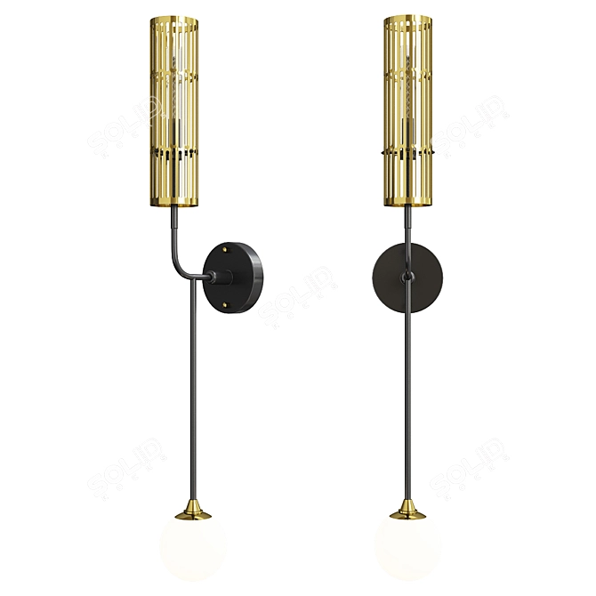 Modern Design Sway Wall Lamp 3D model image 1