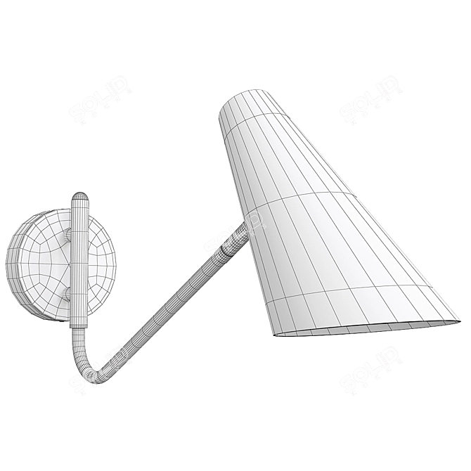 Sleek Modern Design Lamp 3D model image 2