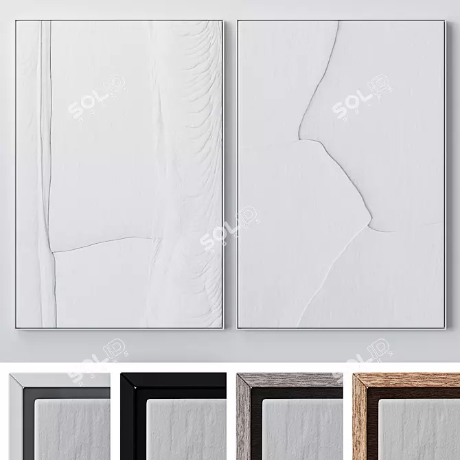 3D Wall Art Set 1884 3D model image 1