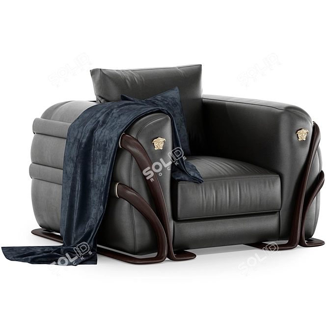 Versace Medusa Armchair 3D Model 3D model image 3