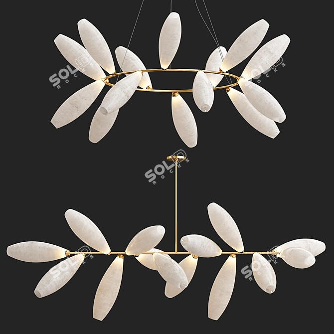 Luxury Lighting Sculpture - GEM 3D model image 1