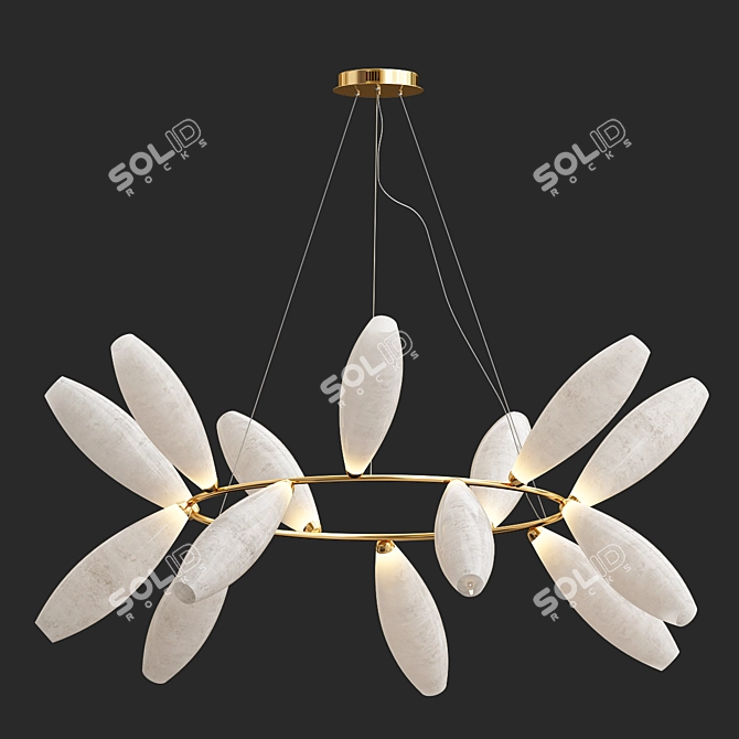 Luxury Lighting Sculpture - GEM 3D model image 2