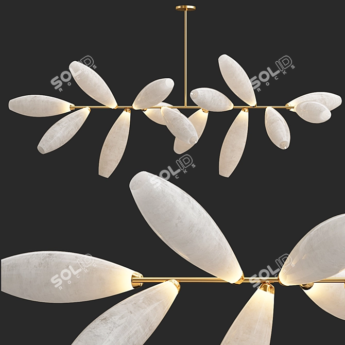 Luxury Lighting Sculpture - GEM 3D model image 3