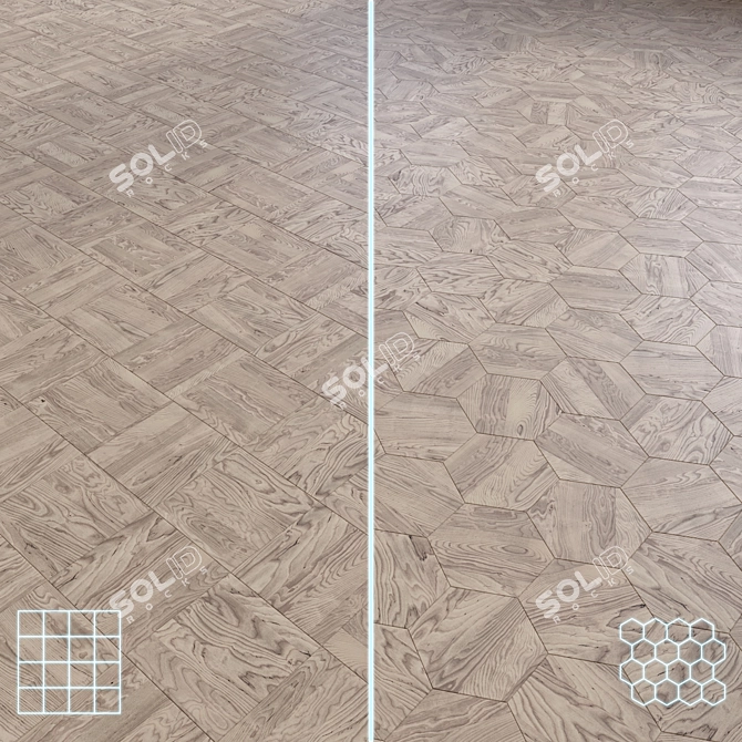 High-Quality 3D Parquet Model 3D model image 1