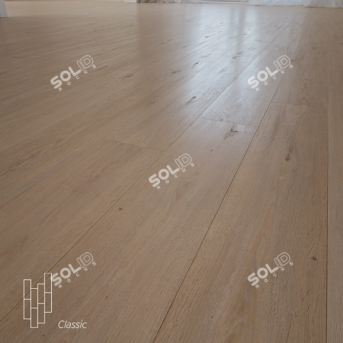 Greenland Oak Flooring Virtual Model 3D model image 1