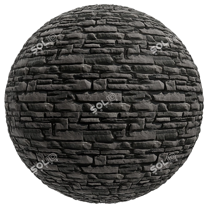 Stone Lokon Texture Set, Seamless 3D model image 2