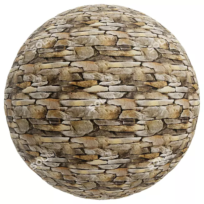 Stone Lokon Texture Set, Seamless 3D model image 4