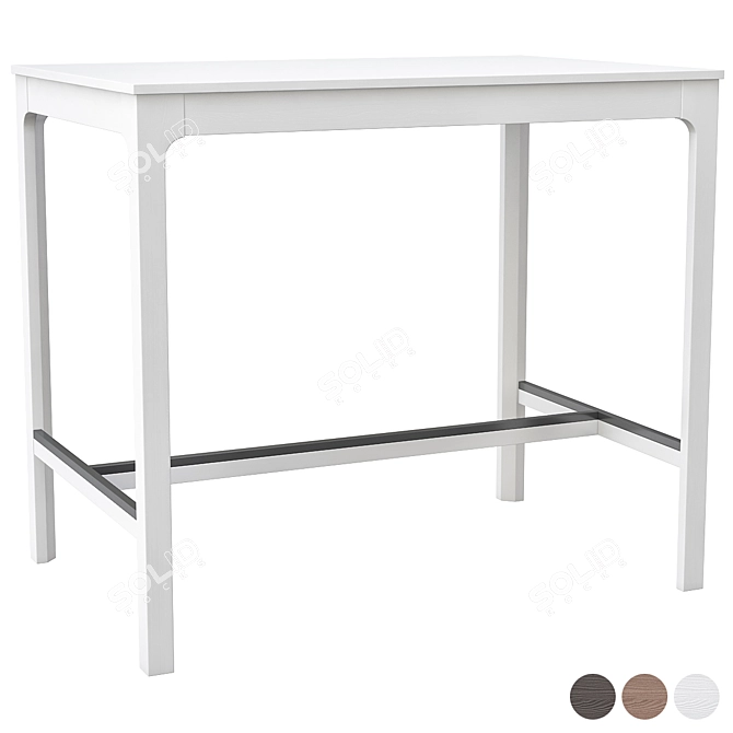 IKEA EKEDALEN Bar Table Set 3D model image 3