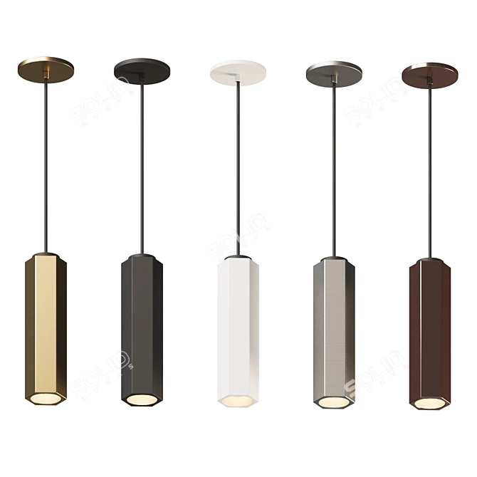 Modern Minimalist Pendant Light 3D model image 4