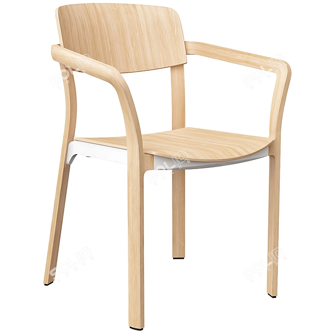 Modern Nate Chair 3D Model 3D model image 1