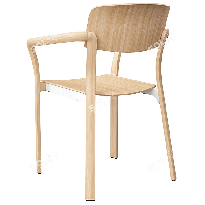 Modern Nate Chair 3D Model 3D model image 2