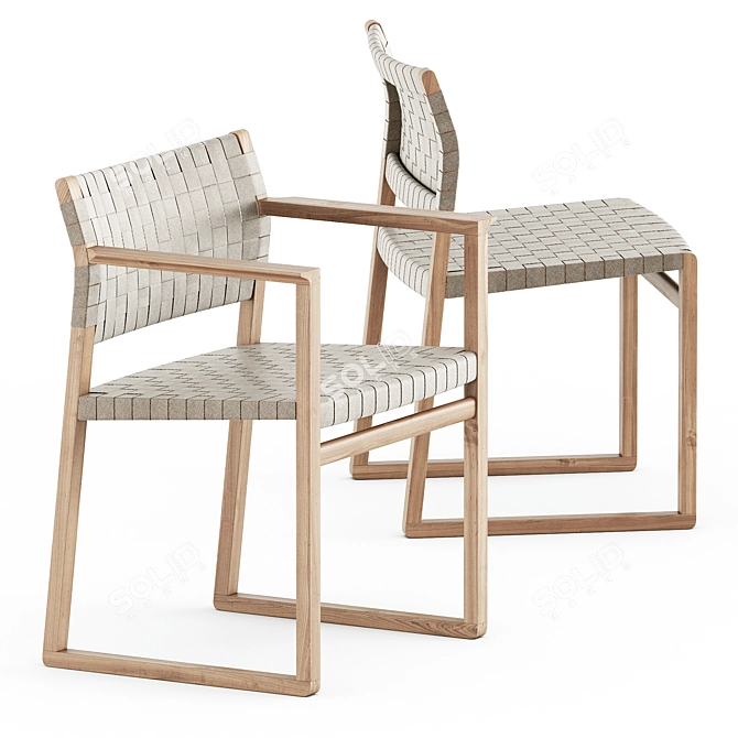 Fredericia BM61 & BM62 Chairs 3D model image 1